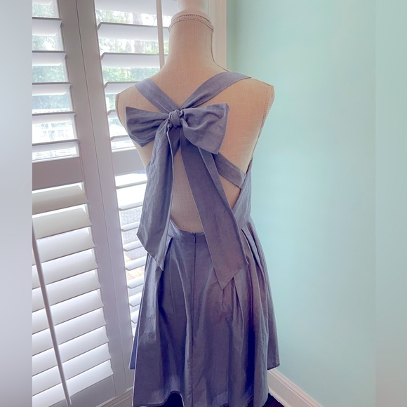 Lauren James-Chambray Bow dress - Picture 2 of 4